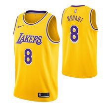 Los Angeles Lakers #8 Kobe Bryant Gold Icon Jersey