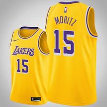 Los Angeles Lakers #15 Wagner Moritz Gold Icon  Jersey