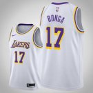 Los Angeles Lakers #17 Isaac Bonga White basketball  Jerseytitched