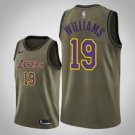 Los Angeles Lakers #19 Johnathan Williams Olive Jersey Camo