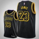 Los Angeles Lakers #23 LeBron James Black Jersey City