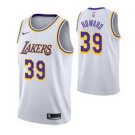 Los Angeles Lakers #39 Dwight Howard White basketball  Jerseytitched