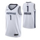 Memphis Grizzlies #1 Kyle Anderson White Jersey