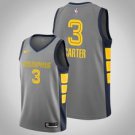 Memphis Grizzlies #3 Jevon Carter Gray Jersey City