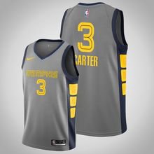 Memphis Grizzlies #3 Jevon Carter Gray Jersey City