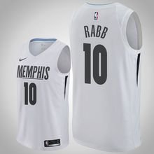 Memphis Grizzlies #10 Ivan Rabb White Jersey - City