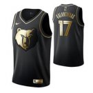 Memphis Grizzlies #17 Jonas Valanciunas Black Golden  Jersey