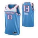 Men'sacramento Kings #13 Alec Burks Blue Jersey City