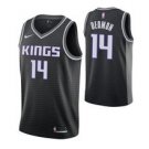 Men'sacramento Kings #14 Dewayne DedmonBlacktatement  Jersey