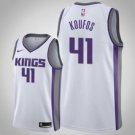 Men'sacramento Kings #41 Kosta Koufos White basketball  Jersey