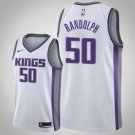 Men'sacramento Kings #50 Zach Randolph White basketball  Jersey