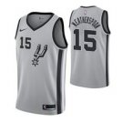 Men'san Antoniopurs #15 Quinndary Weatherspoon Graytatement Jersey