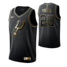 Men'san Antoniopurs #25 Jakob Poeltl Black Golden  Jersey