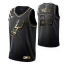 Men'san Antoniopurs #25 Jakob PoeltlBlack Golden  Jersey