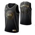 Men'sekou Doumbouya #45 Detroit Pistons Black Golden  Jersey