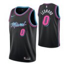 Miami Heat #0 Meyers Leonard BlackCity Jersey