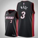 Miami Heat #3 Dwyane Wade Black Icon  Jersey