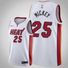 Miami Heat #25 Jordan Mickey White basketball  Jersey