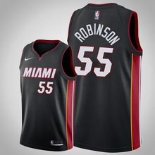 Miami Heat #55 Duncan Robinson Black Icon  Jersey