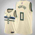 Milwaukee Bucks #0 Xavier Munford Cream Jersey - City