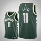 Milwaukee Bucks #11 Brook Lopez Green Icon  Jersey