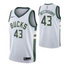 Milwaukee Bucks #43 Thanasis Antetokounmpo White Jersey