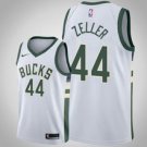 Milwaukee Bucks #44 Tyler Zeller White Jersey