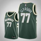 Milwaukee Bucks #77 Ersan llyasova Green Icon  Jersey