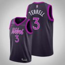 Minnesota Timberwolves #3 Jared Terrell Purple  Jersey City