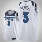 Minnesota Timberwolves #3 Jared Terrell White Jersey