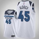 Minnesota Timberwolves #5 Cole Aldrich White Jersey