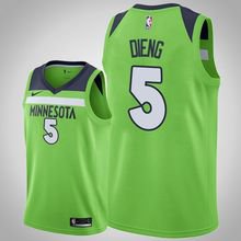 Minnesota Timberwolves #5 Gorgui Dieng Green Jersey