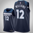 Minnesota Timberwolves #12 C. J. Williams NavyIcon Jersey