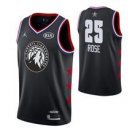 Minnesota Timberwolves #25 Derrick Rose Black All-Star Game  Jersey