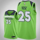 Minnesota Timberwolves #25 Derrick Rose Green Jersey