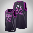 Minnesota Timberwolves #32 Karl-Anthony Towns Purple  Jersey City