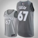 Minnesota Timberwolves #67 Taj Gibson Gray Jersey City