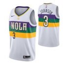 New Orleans Pelicans #3tanley Johnson WhiteCity Jersey
