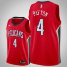 New Orleans Pelicans #4 Elfrid Payton Redtatement  Jersey
