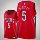 New Orleans Pelicans #5 Trevon Bluiett Redtatement  Jersey