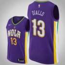 New Orleans Pelicans #13 Cheick Diallo Purple Jersey - City