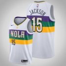 New Orleans Pelicans #15 Frank Jackson WhiteCity Jersey