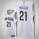 New Orleans Pelicans #21 Darius Miller White Jersey