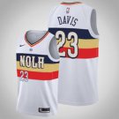 New Orleans Pelicans #23 Anthony Davis White Earned  Jersey