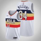 New Orleans Pelicans #34 Kenrich Williams White Earned  Jersey