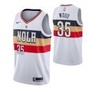 New Orleans Pelicans #35 Christian Wood White Earned  Jersey