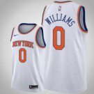 New York Knicks #0 Troy Williams White Jersey