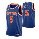 New York Knicks #5 Dennismith Jr.Royal Iconbasketball  Jersey