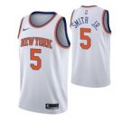 New York Knicks #5 Dennismith Jr.White Jersey