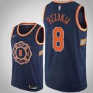 New York Knicks #8 Mario Hezonja Navy Jersey - City